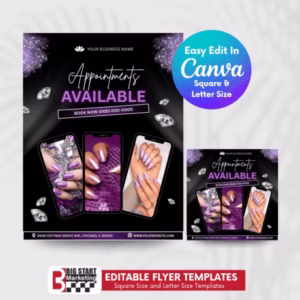 Nail Salon Shop Appointment Template