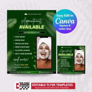 Beauty Spa Shop Appointment Template