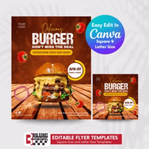 Delicious Burger Promo Template