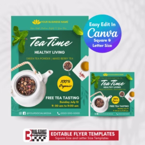 Tea Time Healthy Living Template