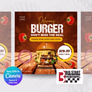 Delicious Burger Promo Template - Image 2