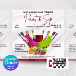 Paint & Sip Art Studio Template - Image 2