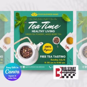 Tea Time Healthy Living Template - Image 2