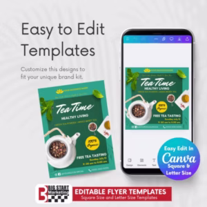 Tea Time Healthy Living Template - Image 3