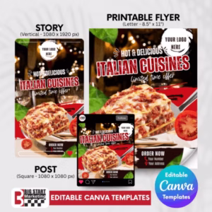 Italian Food Cuisines Template