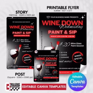 Wine Down Wednesday Template