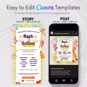 Back to School Supplies Drive Template - Image 2