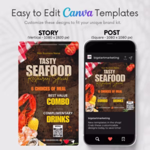 Seafood Restaurant Special Template - Image 2