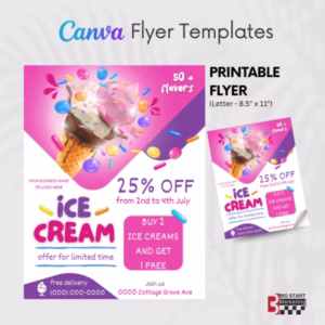 Ice Cream Shop Discount Template - Image 3