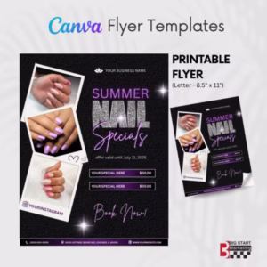 Nail Salon Shop Book Now Template - Image 3