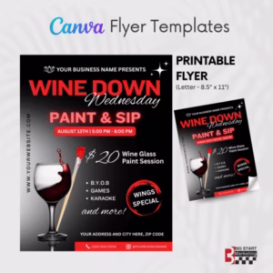 Wine Down Wednesday Template - Image 3