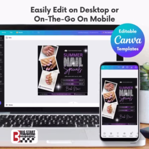 Nail Salon Shop Book Now Template - Image 4